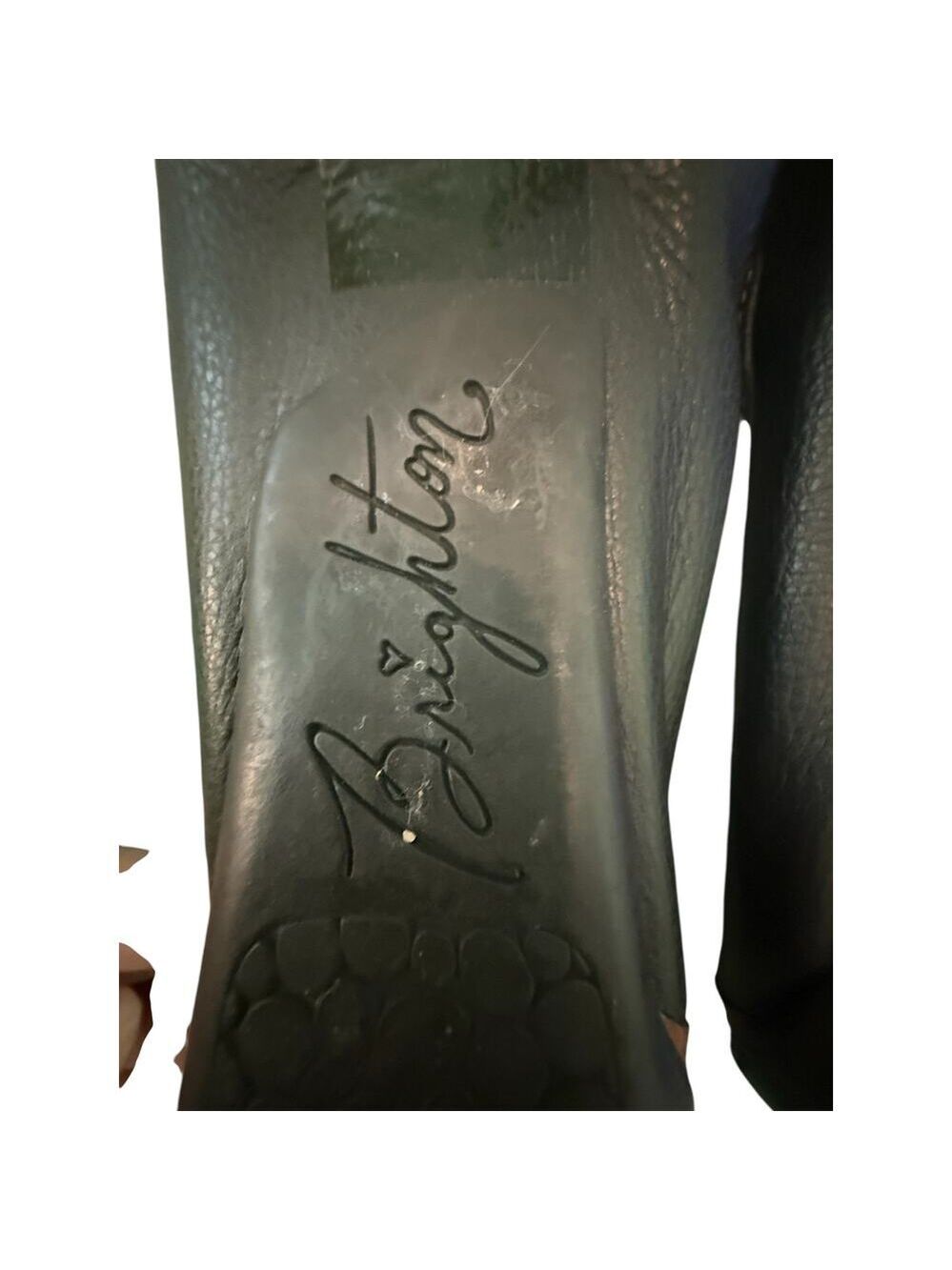 Brighton Leather Flats "Native" Made in Brazzil Black/Brown 7.5 - Picture 8 of 9